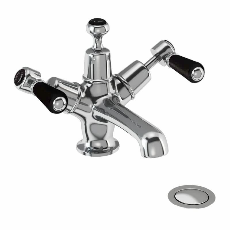 Kensington basin mixer with click-clack waste